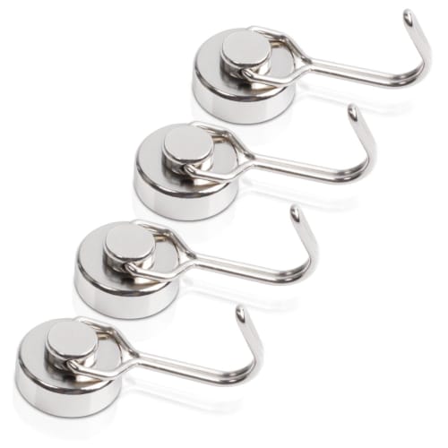 

Super Strong Magnetic Hooks, 20mm Diameter, Neodymium Magnet Wall Hooks, Vertical Weight Capacity 15kg, Suitable for Classrooms, Kitchen Microwaves, R