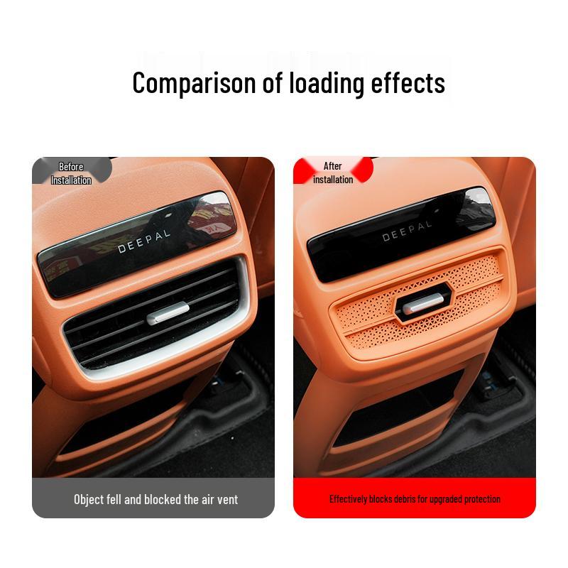 Dark Blue SL03/S07/L07/S05 Rear AC Vent Protective Covers for Car Accessories.