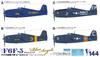 PLATZ US Navy Hellcat Blue Angels Set Plastic Model 1/144 F6F-5 2-piece PDR-26