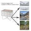 Camping Foldable Metal Stand Portable Metal Luggage Rack Ice Box Holder Coolers Stand for Outdoor Picnics Fishing