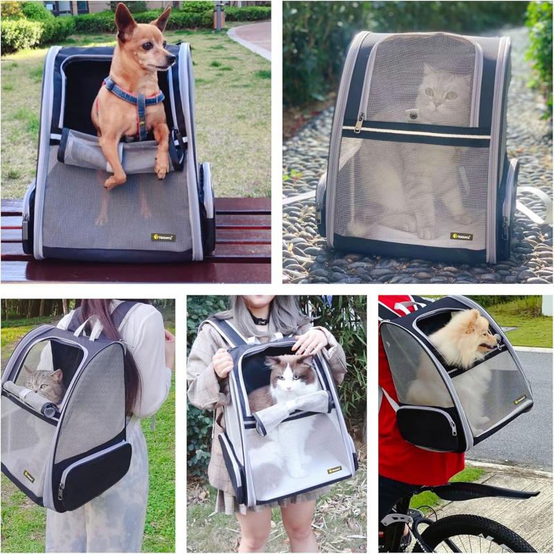 Universal Black Innovative Traveler Bubble Backpack Pet Carrier for Cats And D with Pets Comfortable Breathable Pet Carrier Bag