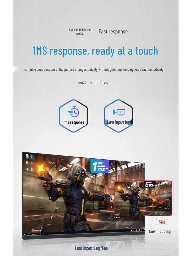 24-Inch Borderless HD Desktop Monitor Screen