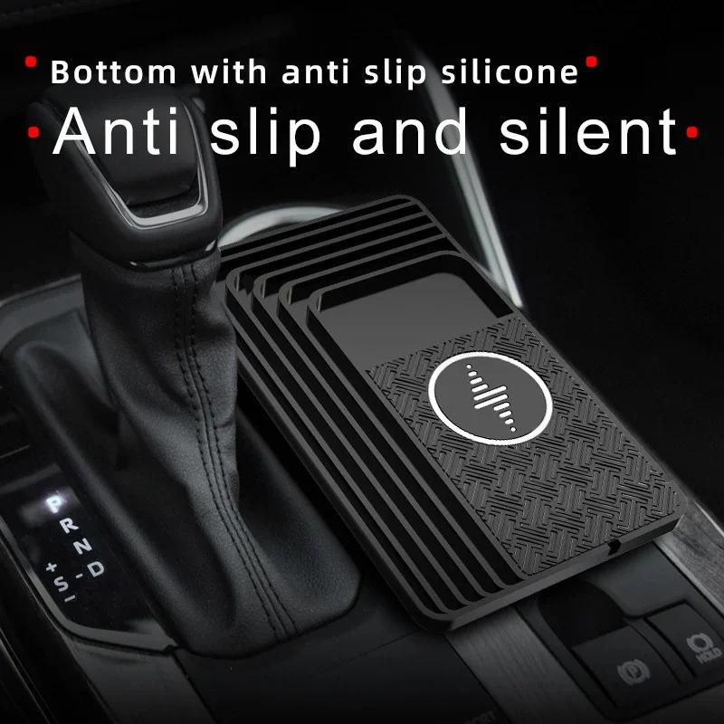 Type C Car Wireless Charger Mat Silicone Non-Slip Pad for iPhone 15 14 13 12 11 Samsung S24 Xiaomi Car Phone Fast Charging Stand
