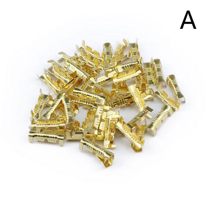 

Неізольовані роз’єми з лопатою. Клеми. Обжимний електричний дріт 50pcs