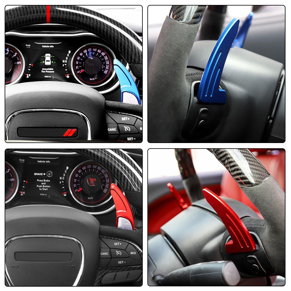 Car Steering Wheel Shift Paddle Shifter Gear Extension for Dodge Durango Citadel R/T SXT Plus Charger GT Challenger RT Scat Pack