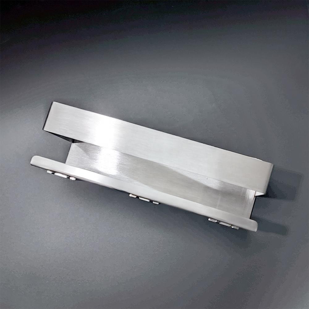 Hotel Bathroom No Drilling Stainless Steel Shower Storage Shelves, Adhesive Removable Large Capacity Wall Mount Bath Organizer