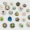 Versatile Coat and Sweater Buttons: Flower, Tulip, Heart, Square, and Bow Designs