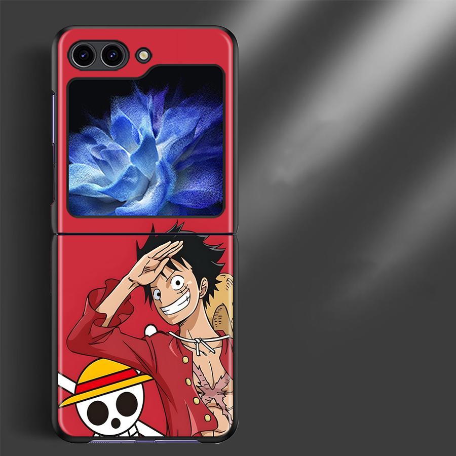 Hard Phone Cover Case for Samsung Galaxy ZFlip4 ZFlip3 ZFlip7 FE Z Flip 7 6 5 4 3 ZFlip6 ZFlip5 One Piece Cool Luffy Ace