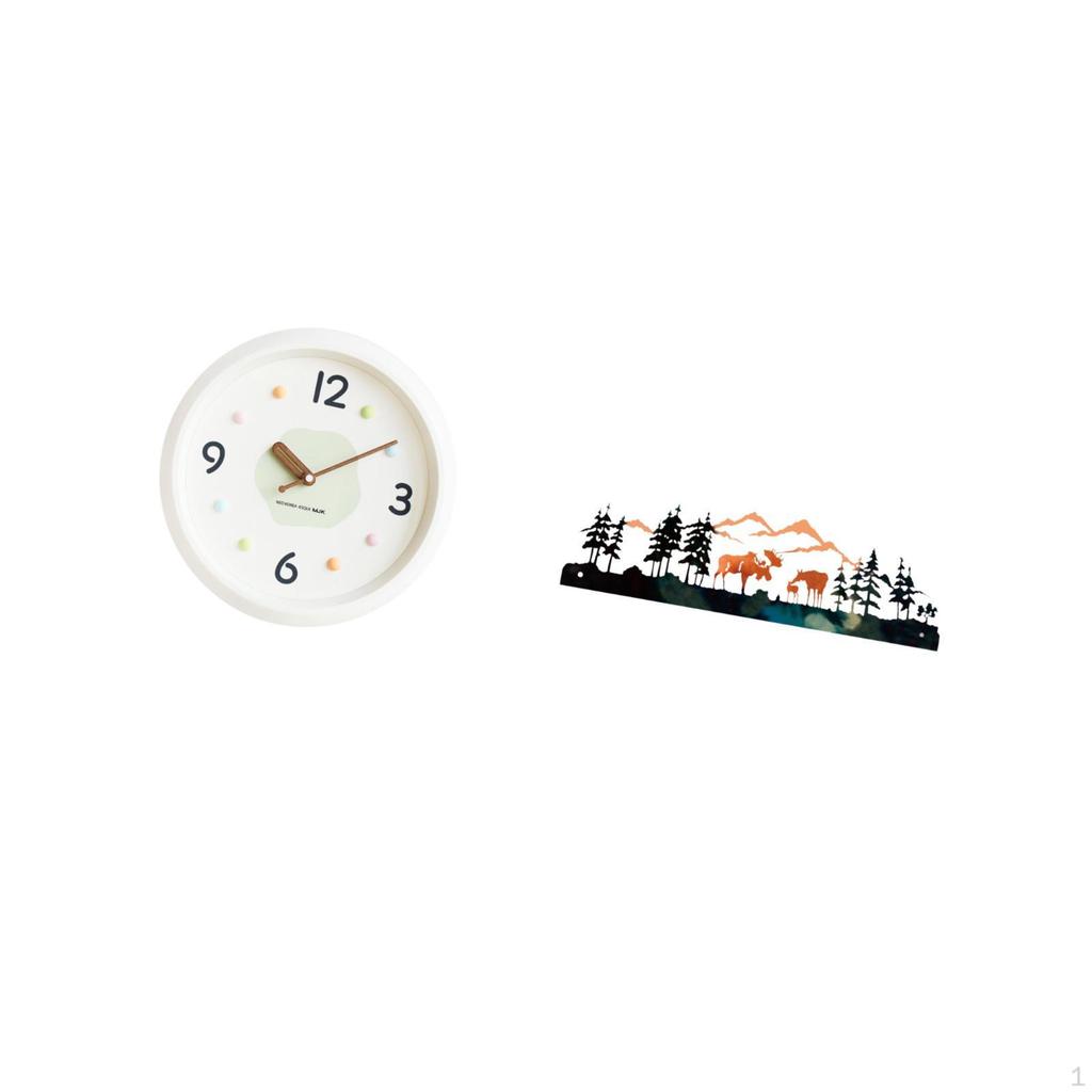 Modern Decorative Wall Clock Sculpture with Large Numerals Quiet No Ticking for Home Office Study