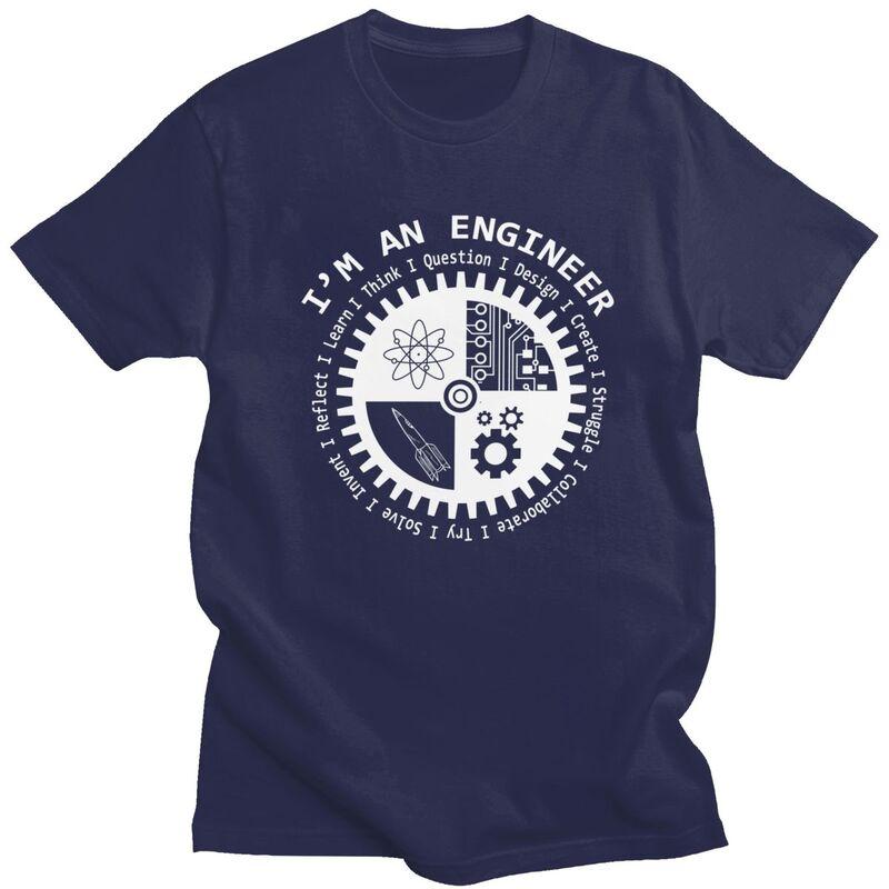Custom Im An Engineer Tshirt for Men Short Sleeves Leisure T Shirt Tshirt Loose Fit 100 Cotton Tee Gift Idea