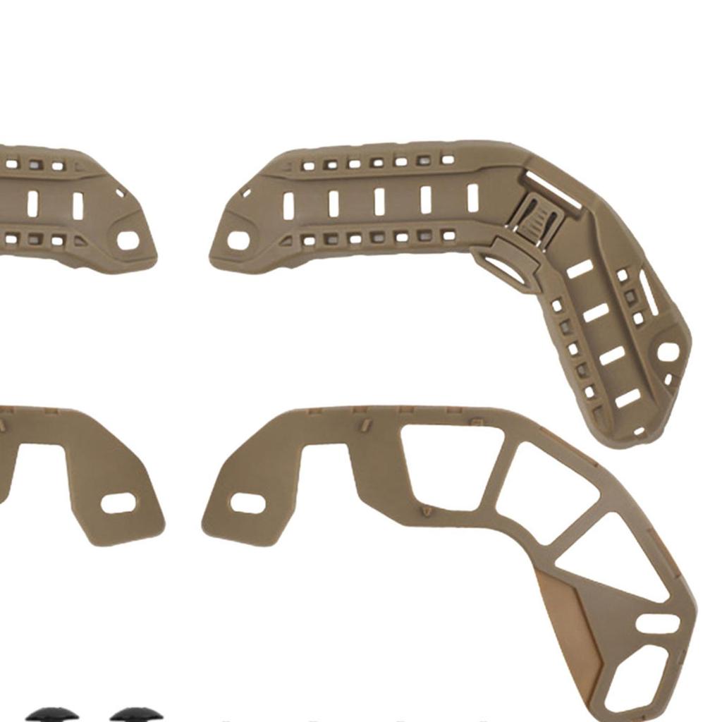 Helmet Rails Nylon 1 Pair with Mounting Screws Helmet Accessories