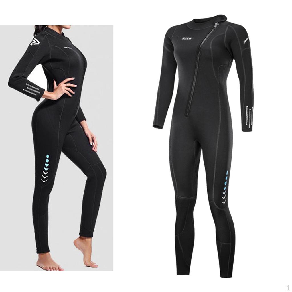 3mm Neoprene Diving Wetsuit Adults Front Zip Wet Suit Dive Skin Swimsuit for Water