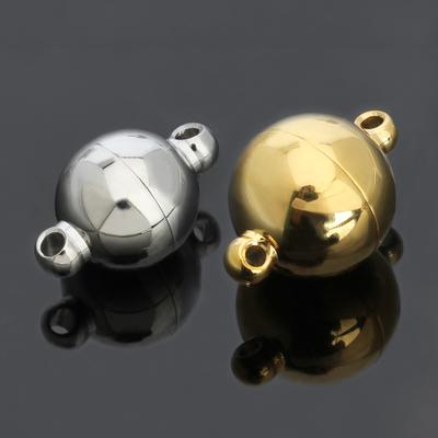 2 Set/Lot 6-16mm Stainless Steel Round Ball Strong Magnetic Clasps Fit Bracelets Necklace End Clasp Connectors Jewelry Making