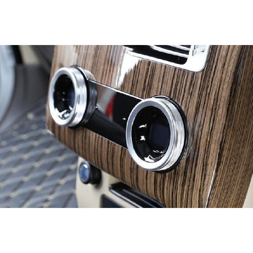 Rear Air Outlet Volume Knob Ring For Range Rover L405 2018-20 Silver Aluminum