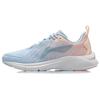 Li-Ning Comfortable Fabric Shock Absorbing Non-Slip Wear-Resistant Lightweight Low-Top Running Shoes Women sneaker Blue Pink ARHR140-2