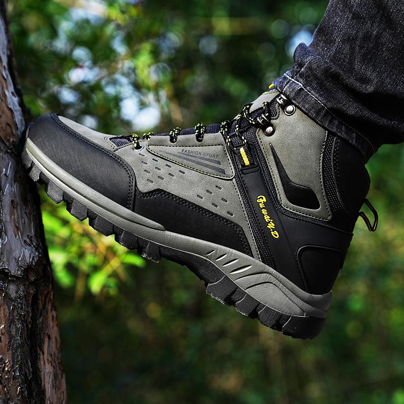 Men's Outdoor Hiking Shoes Waterproof Trekking Shoes All Day Comfort Hiking Boots