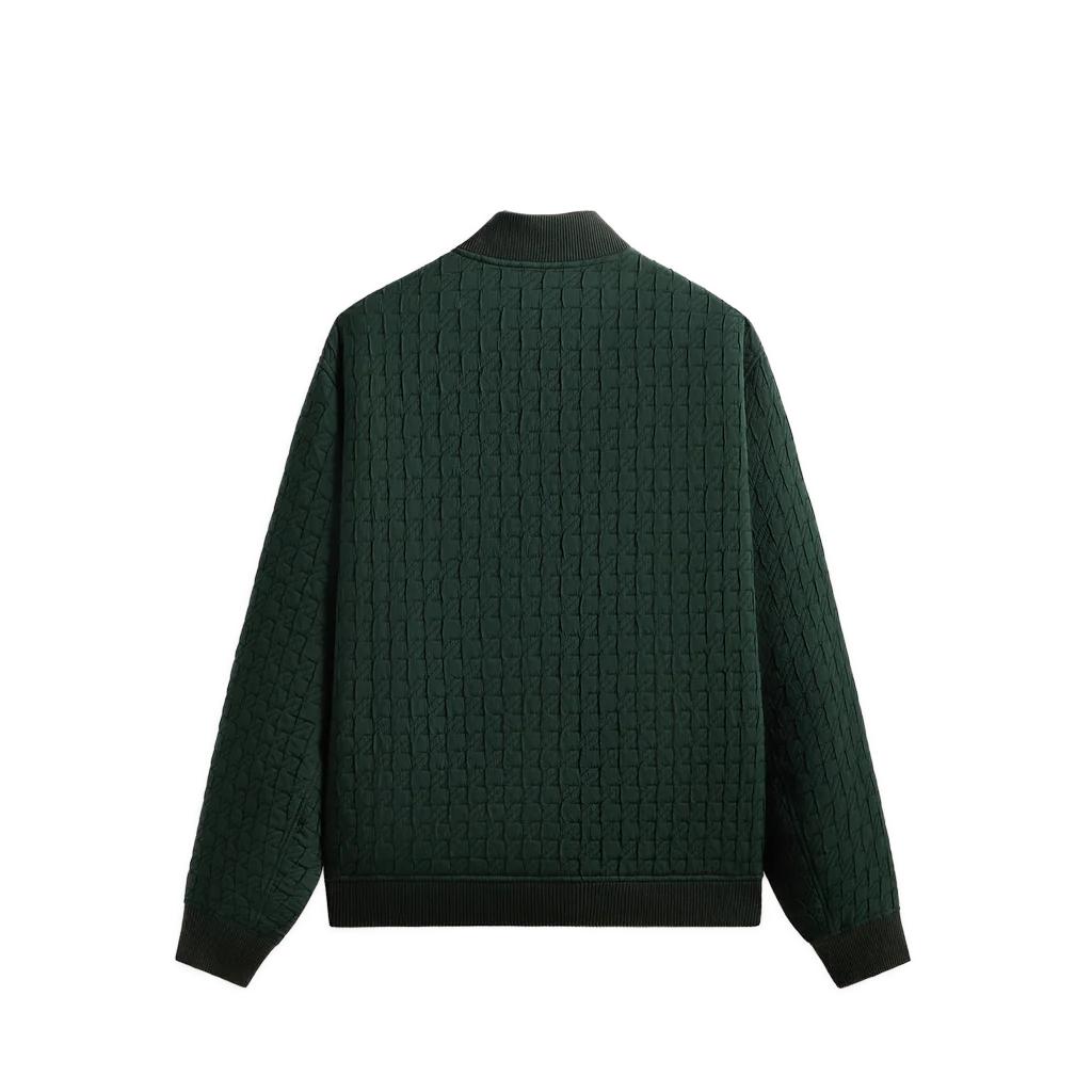 Kith Check Quilt Avery Bomber Jacket Stadium Men Outerwear Green KHM011003-302