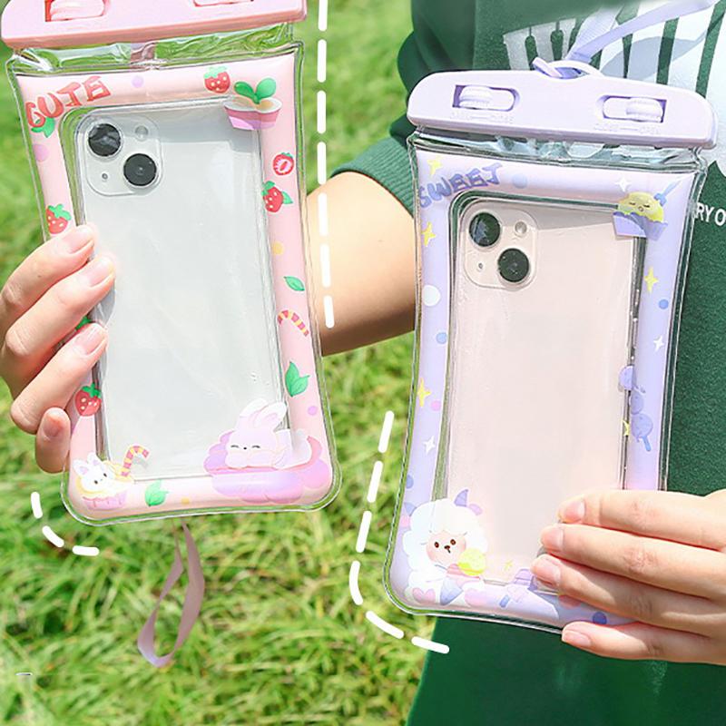 Waterproof Cartoon Phone Pouch Drift Diving Swimming Bag Underwater Dry Bag Case Cover For Phone Water Sports Beach Pool Skiing