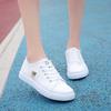 Canvas Shoes New Women's Spring Little White Shoes Flat Baseplate Shoes Lazy Shoes Half a Tray
