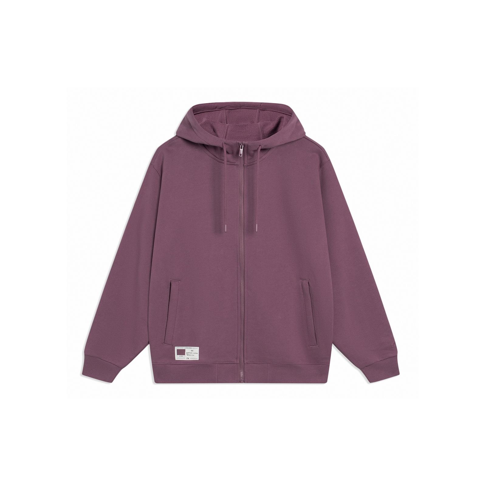 Li-Ning Chinese Color Label Logo Hoodie Purple Men s AWDT071-8 XXL