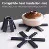 Descanso Criativo Dobrável Almofada Resistente ao Calor para Mesa de Jantar Proteção de Bancada de Cozinha Economia de Espaço Tapete Protetor