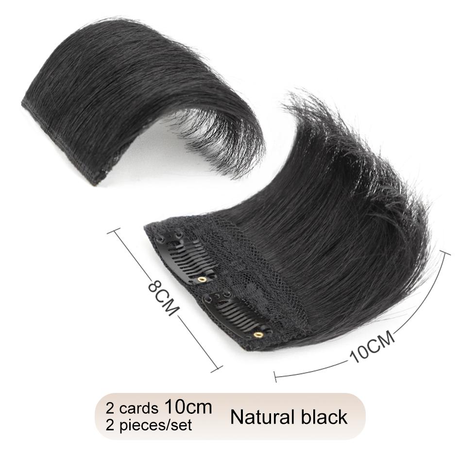 Synthetic 2 pieces/set of wig pads, hair extensions, opening and top replacement pieces, replacement artifact
