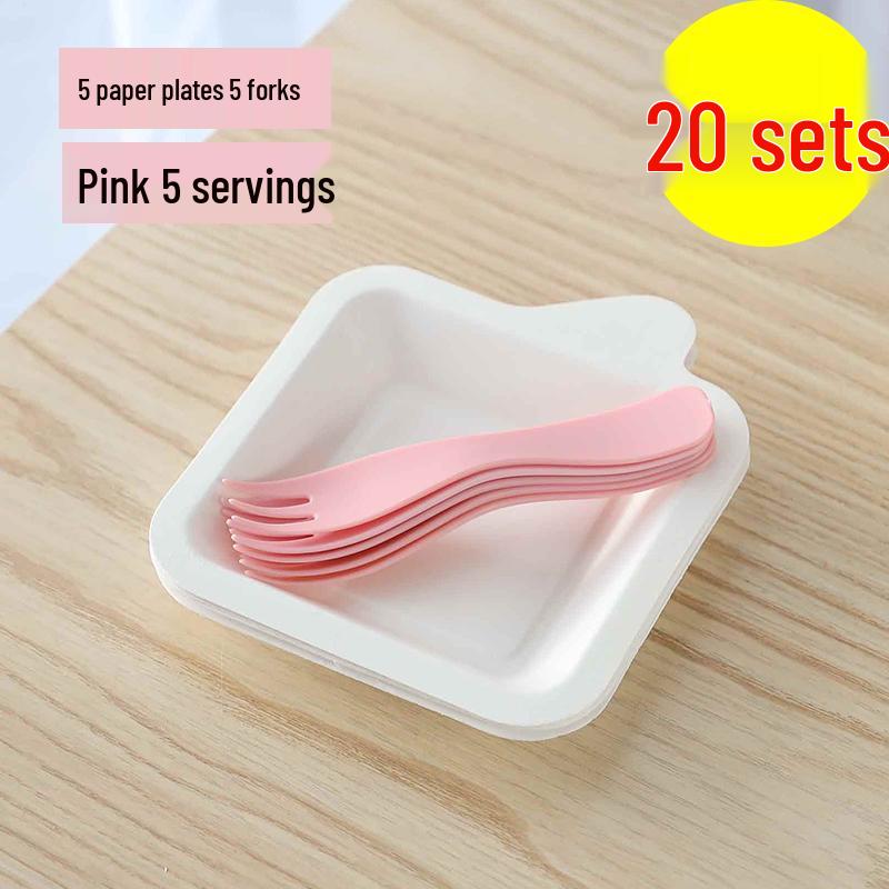 Disposable Plastic Cutlery Set: Birthday Cake Knife & Fork, 4-in-1 Bulk for Parties & Picnics