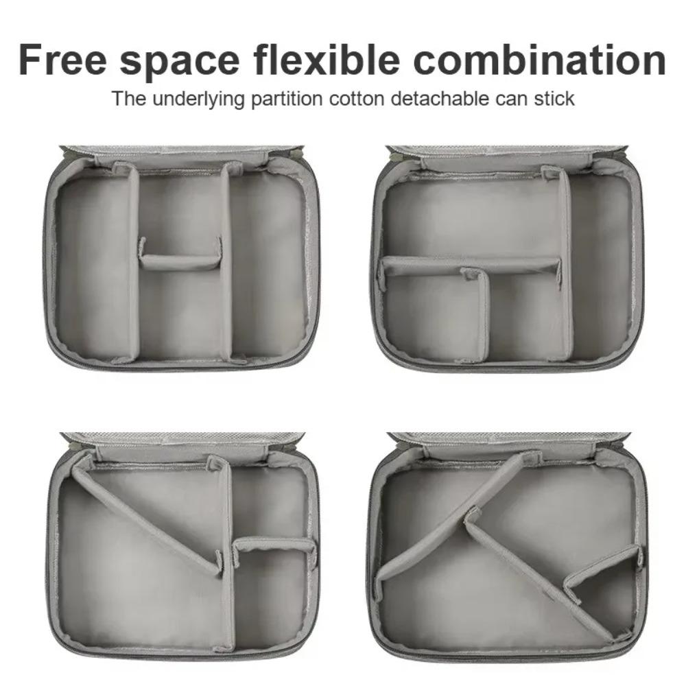 Travel Cable Accessories Bag Waterproof Double Layer Electronics Organizer Portable Storage Case for Cable, Cord, Charger, Phone, Adapter, Power Bank