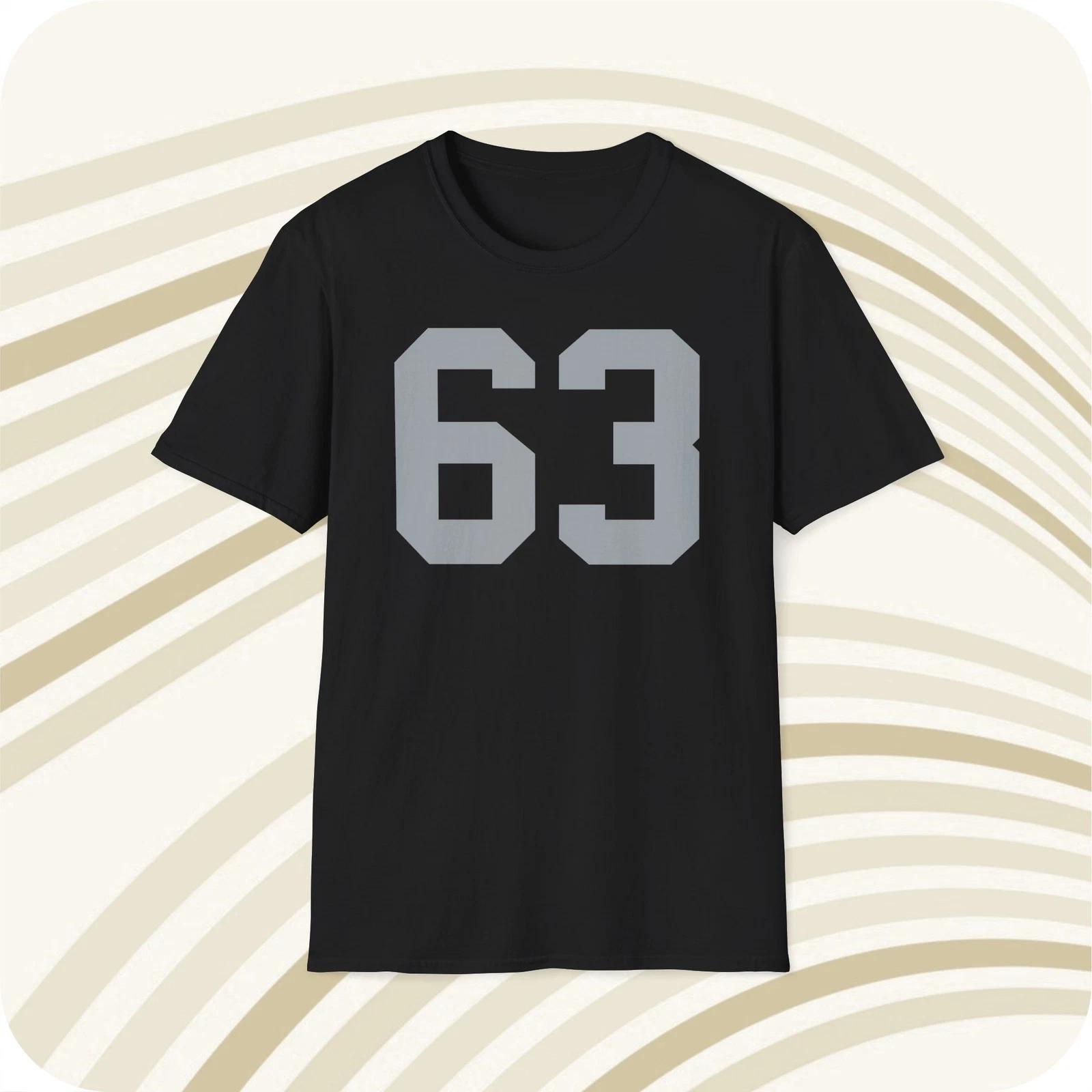 Gene Upshaw Oakland Raiders #63 NFL Jersey T shirt - Front & Back Print 3XL