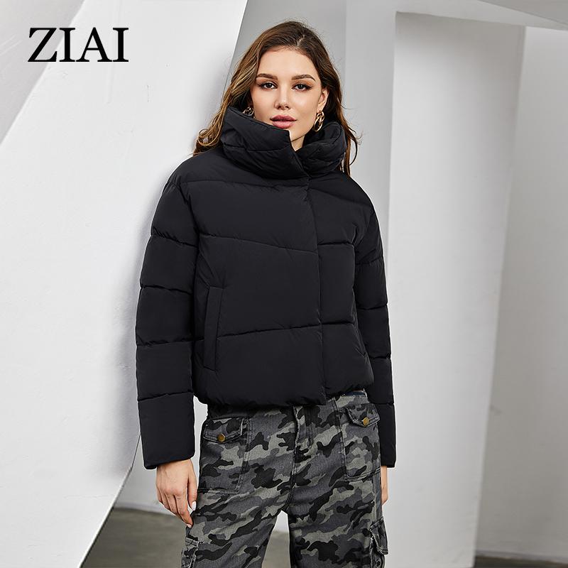 ziai 2024 NEW Women's Winter Coats Casual Parka Women Zipper Button Quilted Coat Female Clothing ZRW-312