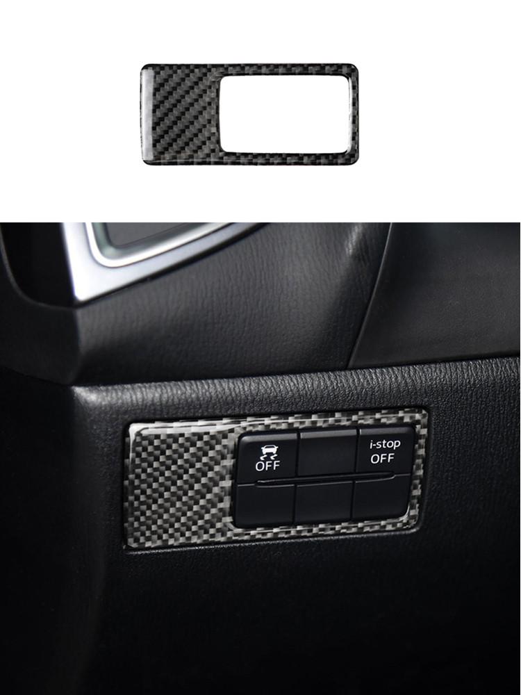 Car Interior Decoration Protection Carbon Fiber Sticker For Mazda 3 Axela 2017-2018 Styling Accessories