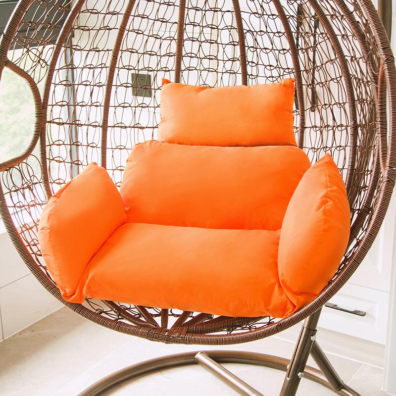 Removable Washable Solid Color Rattan Hanging Chair Cushion Set