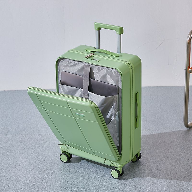 WTEMPO Walizka z przodu otwarta damska wielofunkcyjna walizka na kółkach męska walizka studencka uniwersalne kółko hasło skórzane etui