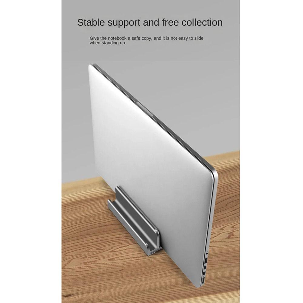 1/2/3 Slots Vertical Laptop Stand Adjustable Desktop Notebook Dock Aluminum Laptops Holder Home