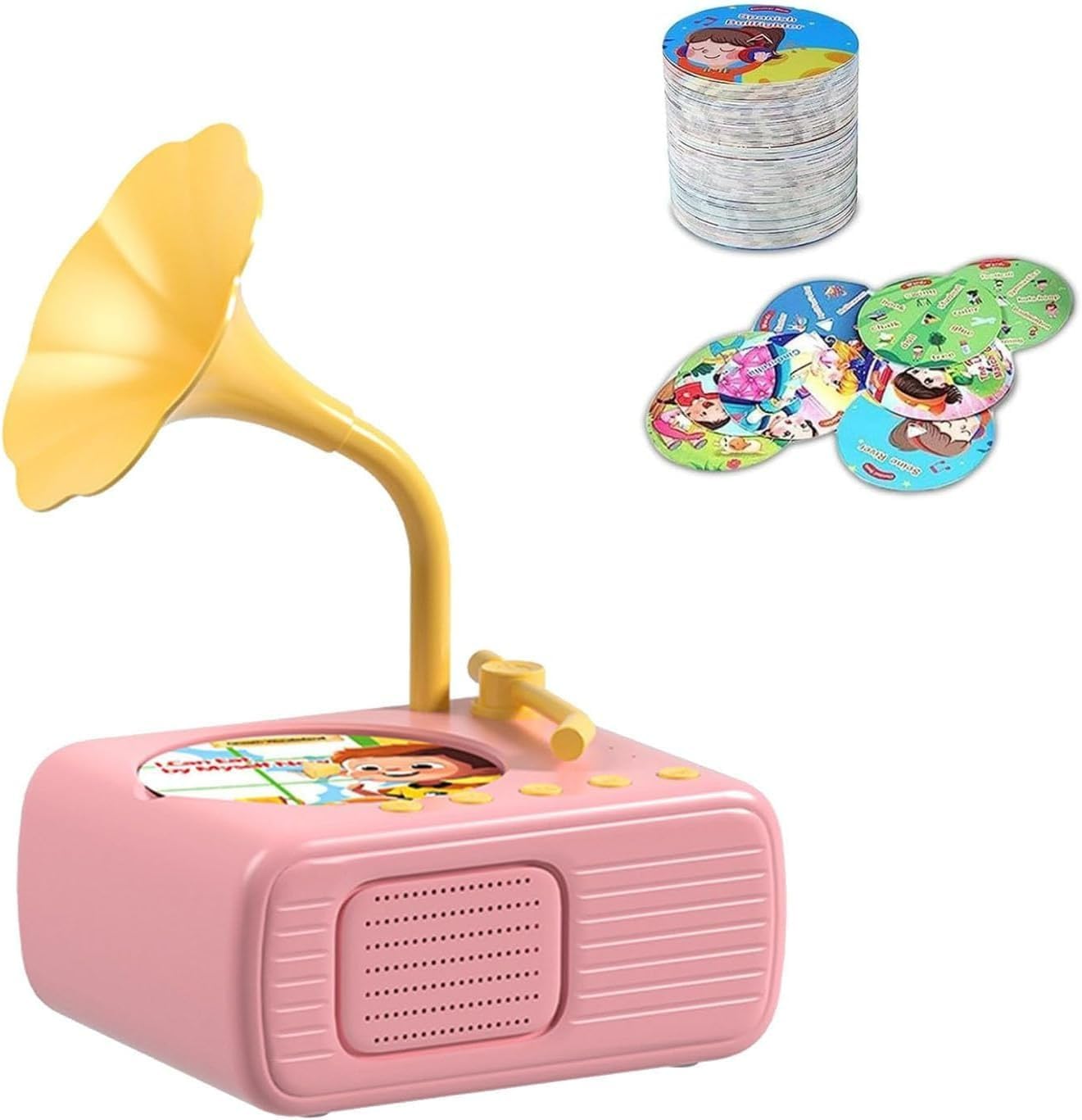 

Новый детский фонограф с 96 карточками, детский проигрыватель, детская машина для рассказывания историй, образовательный фонограф для мальчиков и девочек (зеленый) розовый