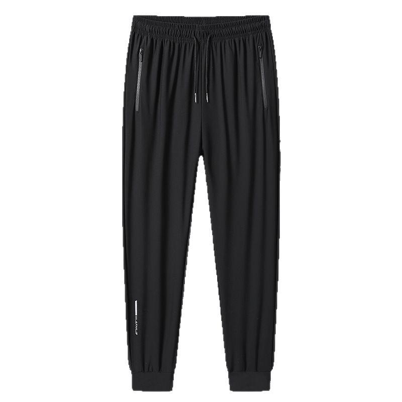 Breathable Plus Size Men's Casual Jogger Pants for Men Tracksuit Trousers Quick Dry Straight Elastic Waist Korean Classic Sport