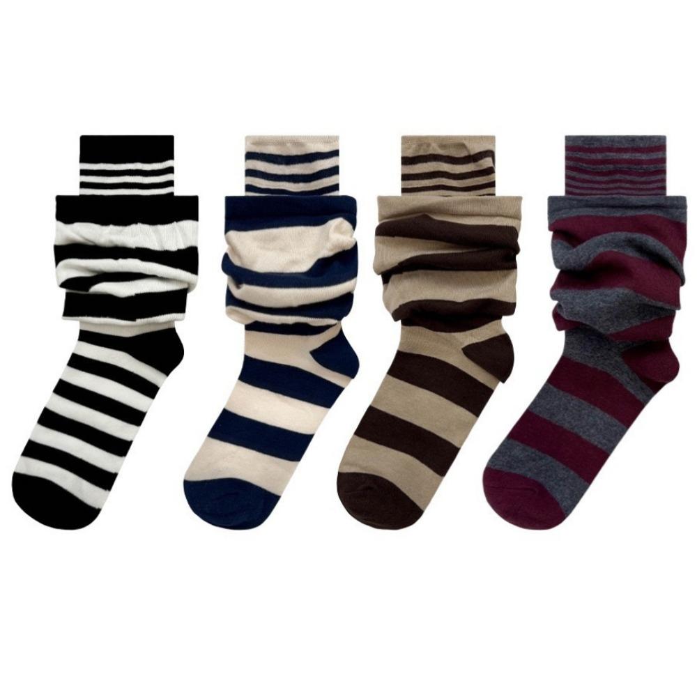 

4 пары свободных гольфов с оборками и полосками, теплые женские гетры, простые полосатые носки-гольфы, для девушки 4Pairs