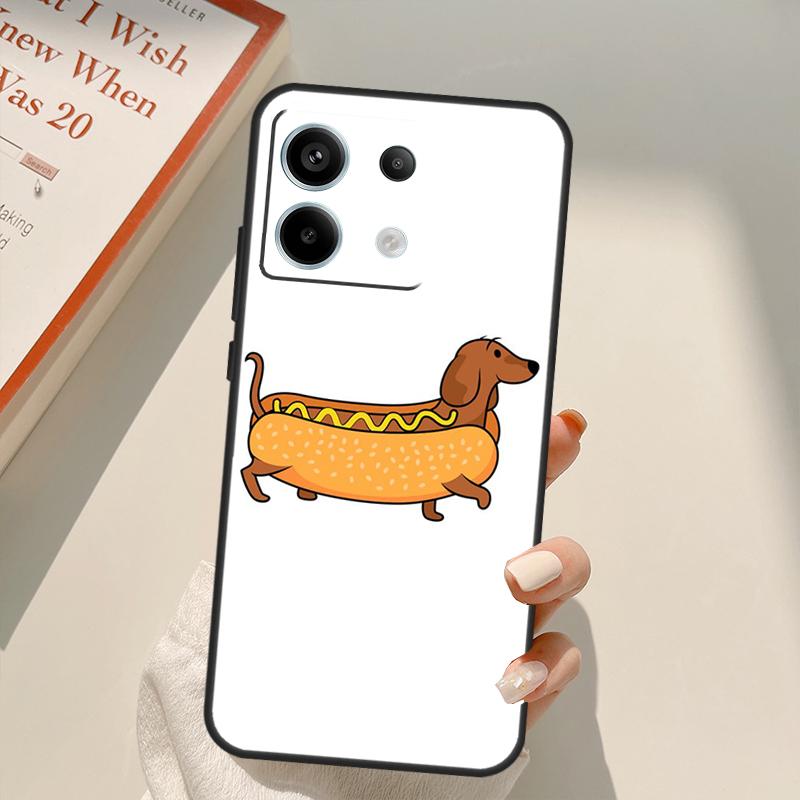 

Cartoon Dachshund Sausage Dog Funda For Xiaomi Redmi Note 13 14 9 10 12 11 15 Pro Plus Case For Redmi 15 C 12C 13C 14C 10C Redmi Note 15 5G