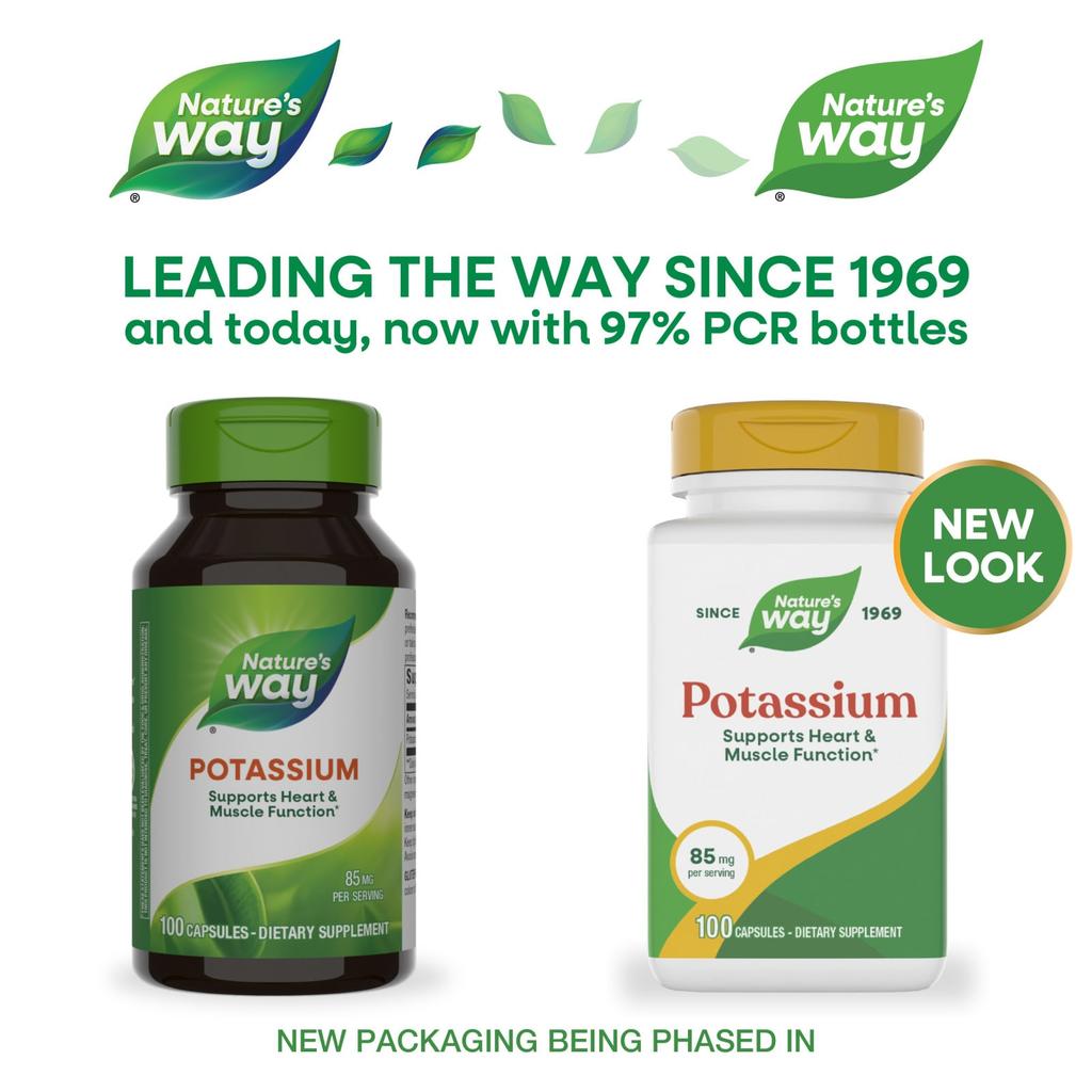 Nature'S Way, Potassium, 99Mg, 100 Capsules