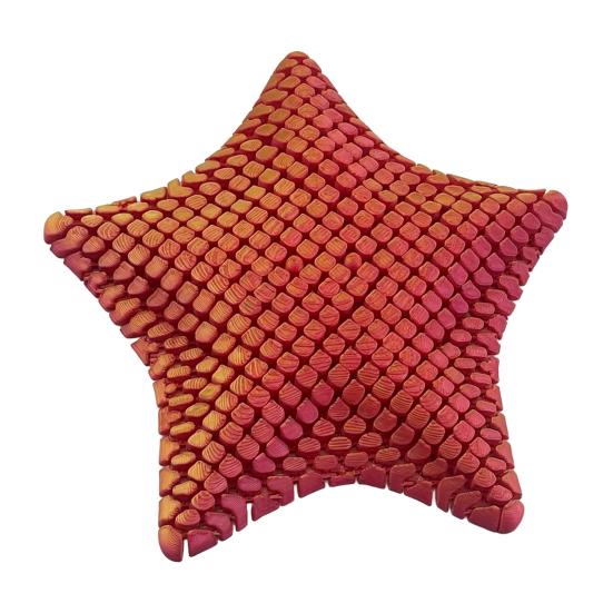 3D Printed Starfish Fidget Toy, Compact Palm-Sized Stress Relief Squishy Puzzle Toy, Flexible Durable Handheld Desk Decor Gift for Kids Adults