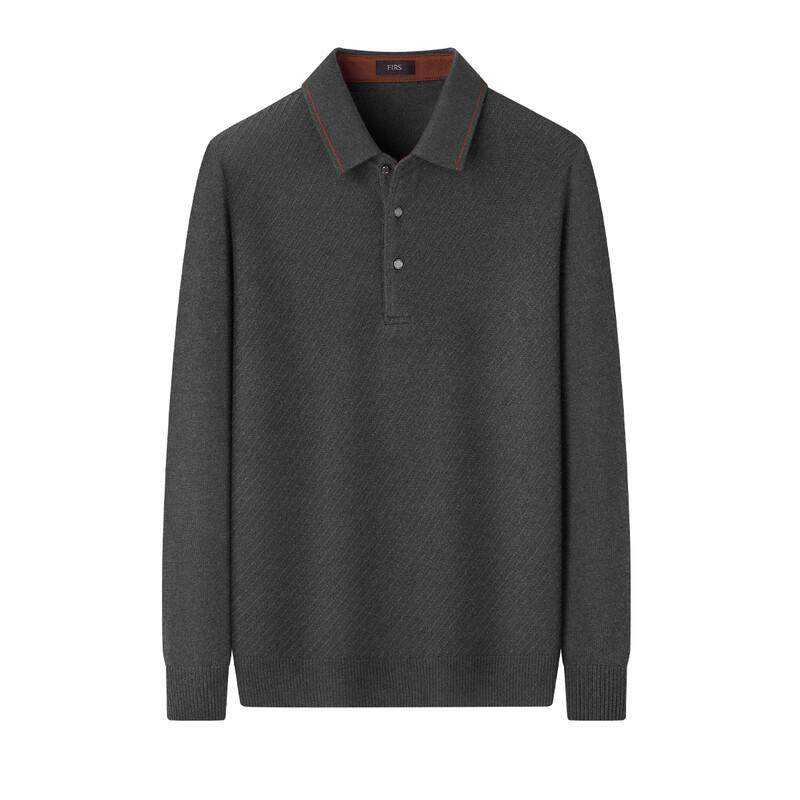 Men's Cashmere Blend Pullover Polo Sweater