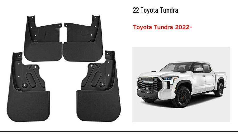 Leather Mud Flaps for Toyota Tundra, Venza, Sienna, Alphard, Frees, and AVANZA Cars.