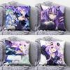 Hyperdimension Neptune Game Anime Girl Pillow Covers Home Sofa Cushion Covers and Aecorative Custom