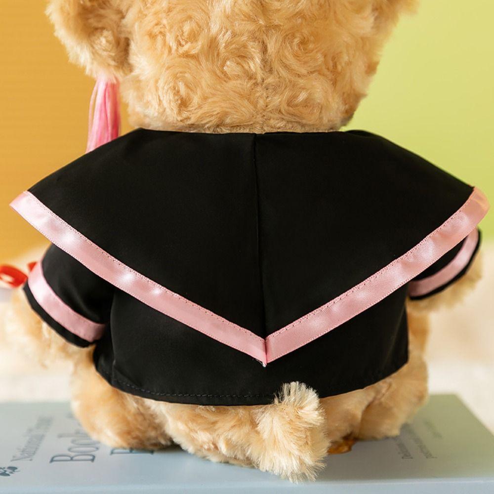 Ropa de Oso de Graduación de Tela Varios Colores Uniforme de Licenciado Regalo DIY Vestido de Graduación