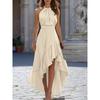 QICED Women's Fashion Sleeveless Suspenders Summer Spring Solid Color Print Casual Dresses Casual Chic