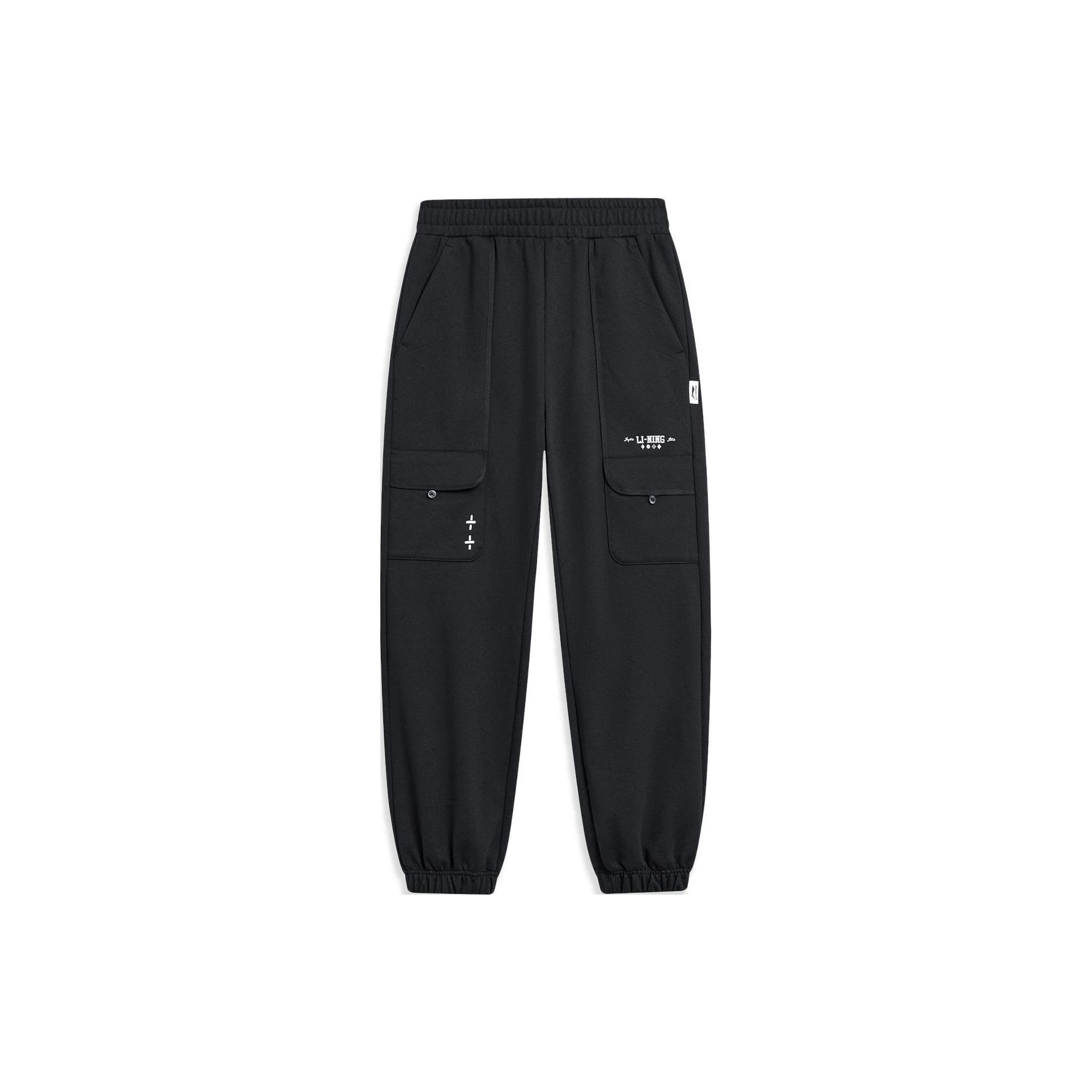 Li-Ning Logo Sweatpants Black Men s AKLT411-1 L