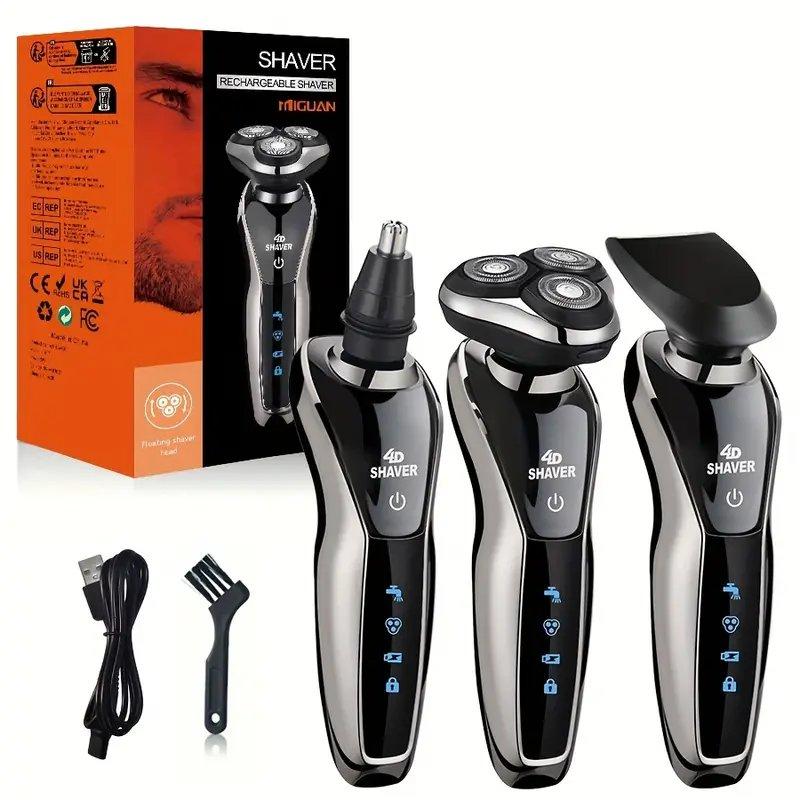 

Shaver for Men Beard Cheek Trimmer Nose Hair Trimmer 3 in 1 Rechargeable 600mAh USB Charging
