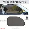 2/4PCS Car Sunshade Sun UV Protection,sun shade for car window,car window shade With 4 suction cups, Universal Automotive
