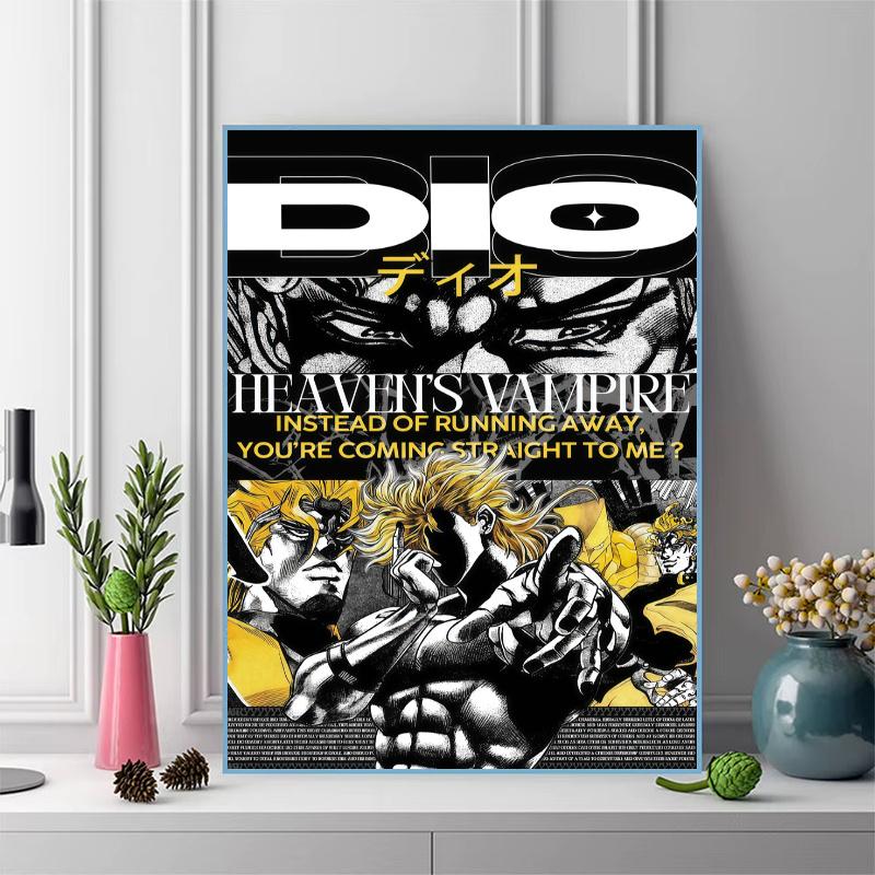 Dio Brando poster 100% Round Full Drill 5D DIY Diamond Painting Embroidery Cross Stitch Rhinestone Décor