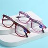 Printed Anti-Blue Light High-Definition Unisex Chinese Style Square Frame Reading Glasses